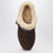 Brown Nama suede wedge mules