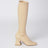 Beige Janis heeled boots