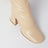 Beige Janis heeled boots
