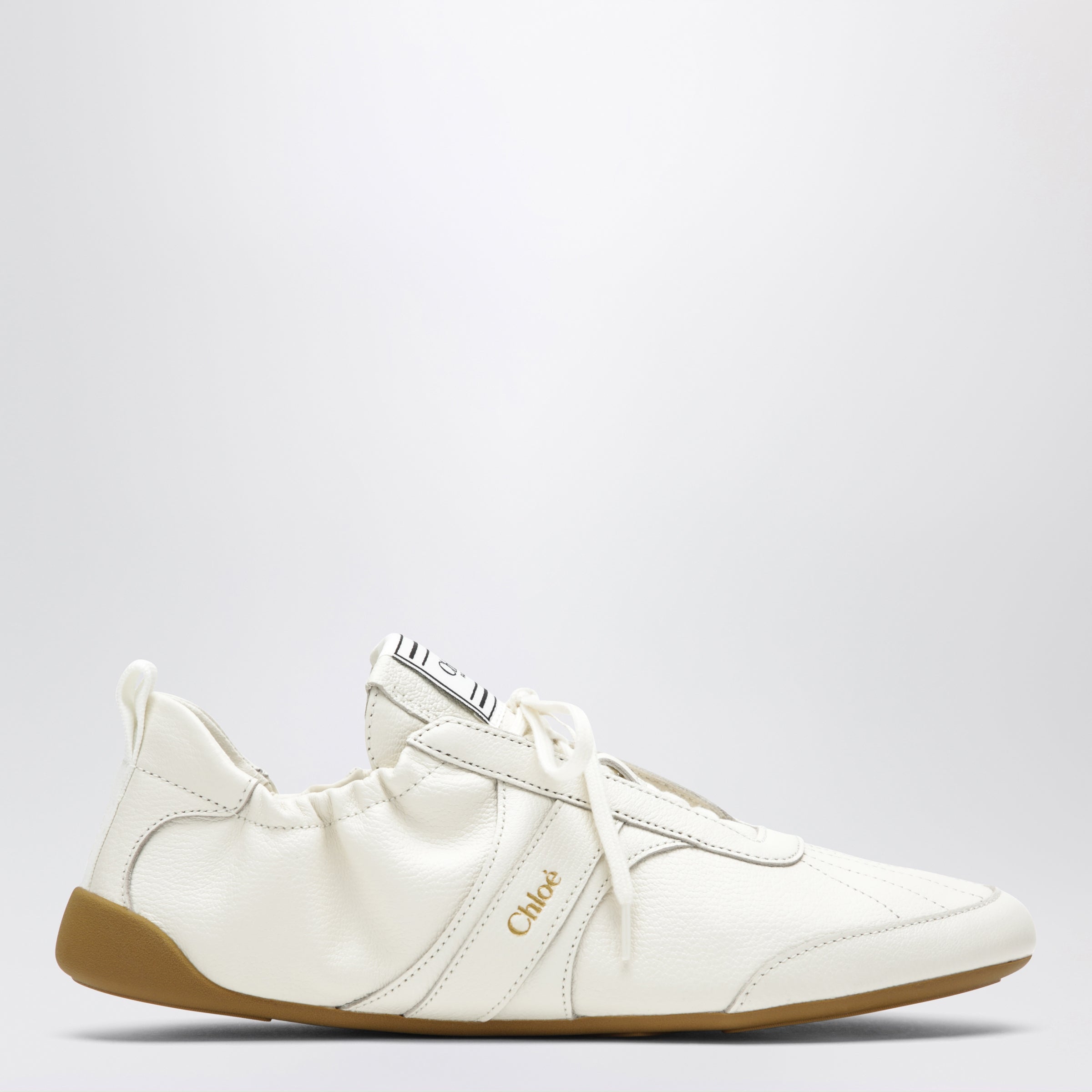 Chloé White Chloé Kick leather sneakers | TheDoubleF