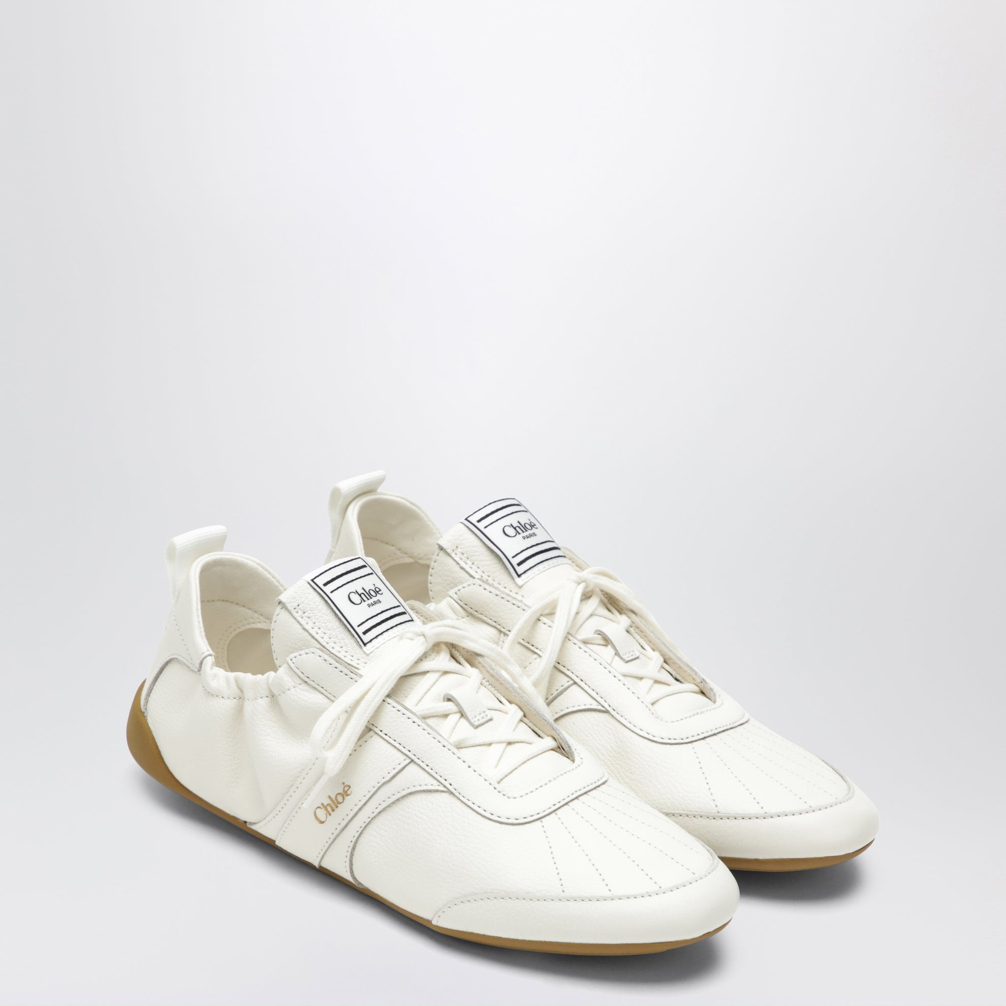 Weiße Chloé Kick Sneaker aus Leder