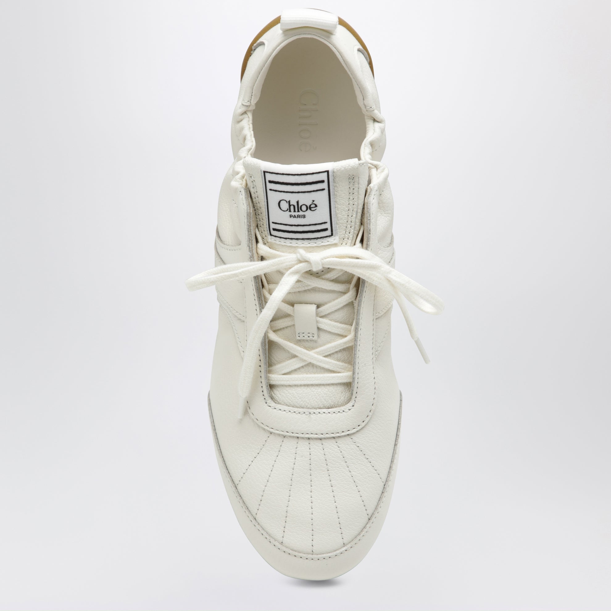 Weiße Chloé Kick Sneaker aus Leder