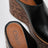 Sabot Maxime con zeppa in pelle neri