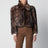 Veste courte marron en shearling
