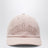 Cappello da baseball in denim di cotone rosa