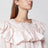 Pink cotton ruffle blouse
