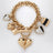 Bracciale Paddington a catena in ottone oro/nero
