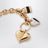Bracciale Paddington a catena in ottone oro/nero