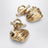 Boucles d’oreilles cœur or/ivoire