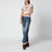 Rosa T-Shirt aus Baumwolle mit Logoprint