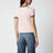 Rosa T-Shirt aus Baumwolle mit Logoprint