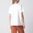 Weißes T-Shirt mit Kirsch-Logo-Print