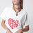 Weißes T-Shirt mit Kirsch-Logo-Print