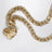 Gold/Ivory heart chain necklace