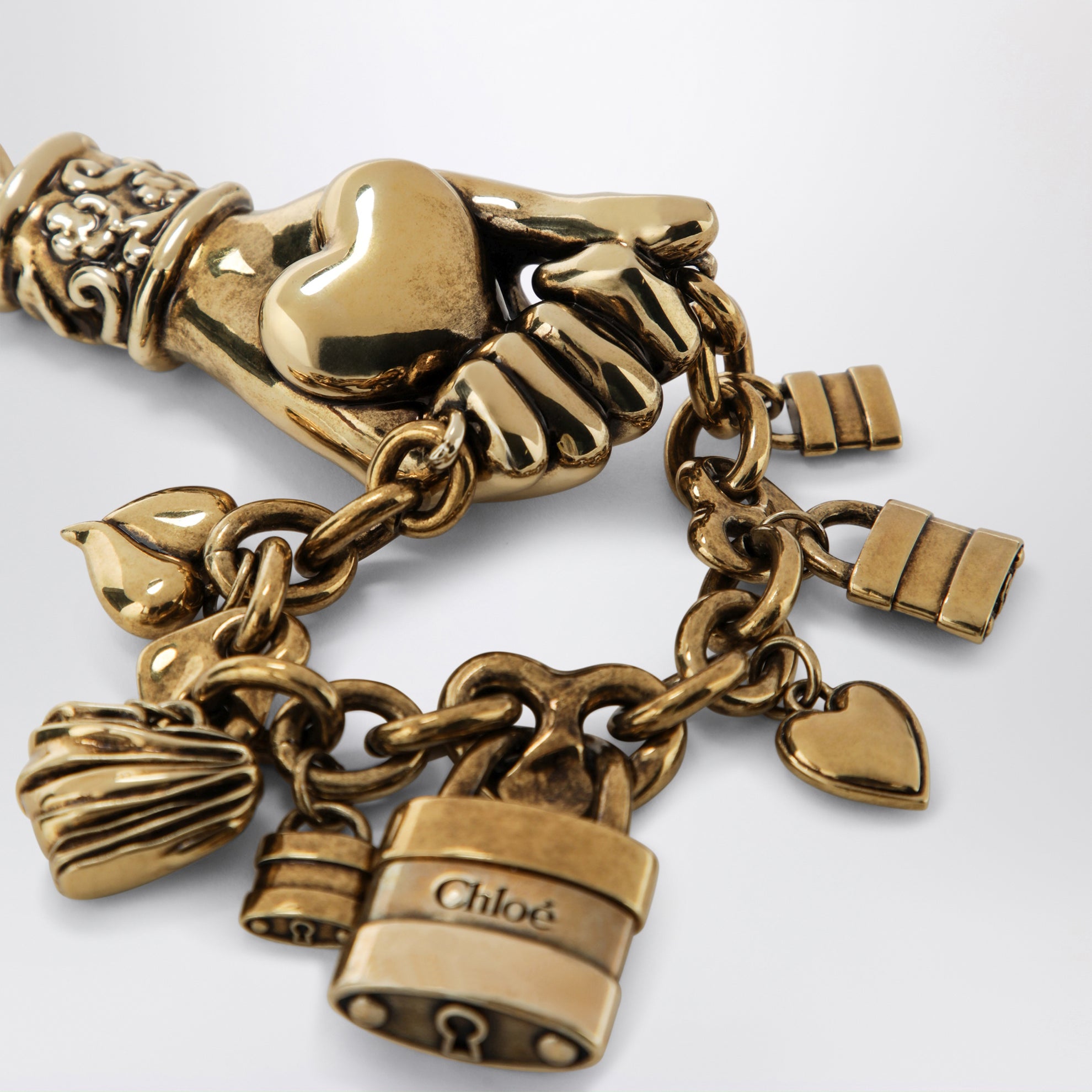 Charm per borsa Chloé Symbols Hand & Heart