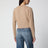 Light Brown Wool and Cashmere Logo Cardigan