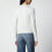 Taillierte Wollstrickjacke mit Logo in Sweet Grey