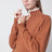 Wollpullover in Cognacfarbe
