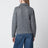 Cardigan in misto alpaca grigio fumo