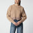Maglione corto a lupetto in lana e cashmere Bleached Brown