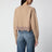 Maglione corto a lupetto in lana e cashmere Bleached Brown