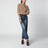 Pull avec logo en laine et cachemire marron clair