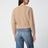 Pull avec logo en laine et cachemire marron clair
