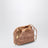 Mini Summer Banana drawstring raffia bag in beige
