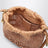 Mini Summer Banana drawstring raffia bag in beige