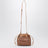 Mini Summer Banana drawstring raffia bag in beige