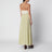 Long Dusty Green Silk Slip Dress