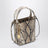 Petit sac cabas Chloé Spin en cuir effet python