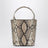 Petit sac cabas Chloé Spin en cuir effet python