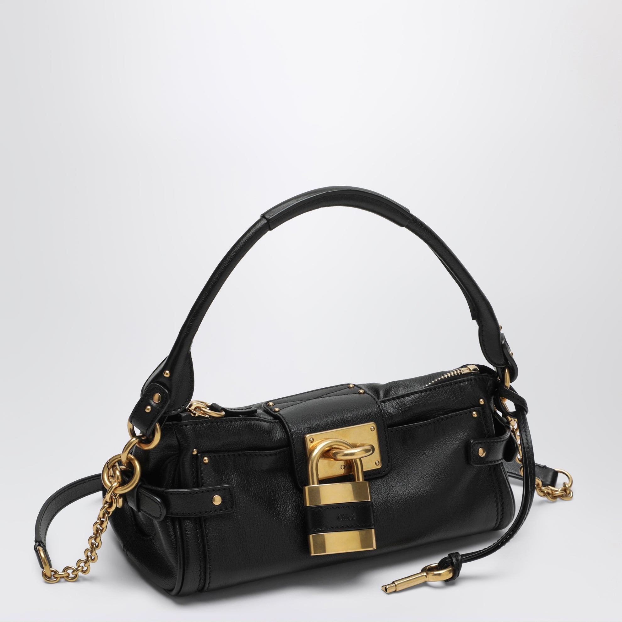 Borsa Paddington nera in pelle