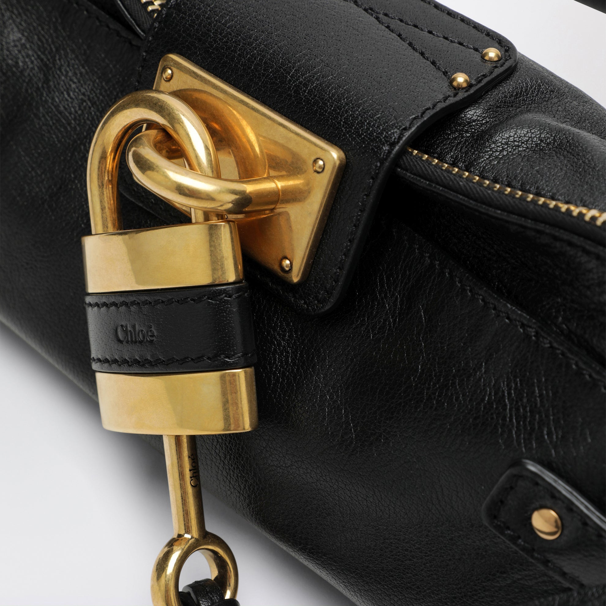 Borsa Paddington nera in pelle