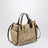 Iconic Tote-Bag aus Raffia mit Lederbesatz in Hot Sand