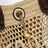 Iconic Tote-Bag aus Raffia mit Lederbesatz in Hot Sand