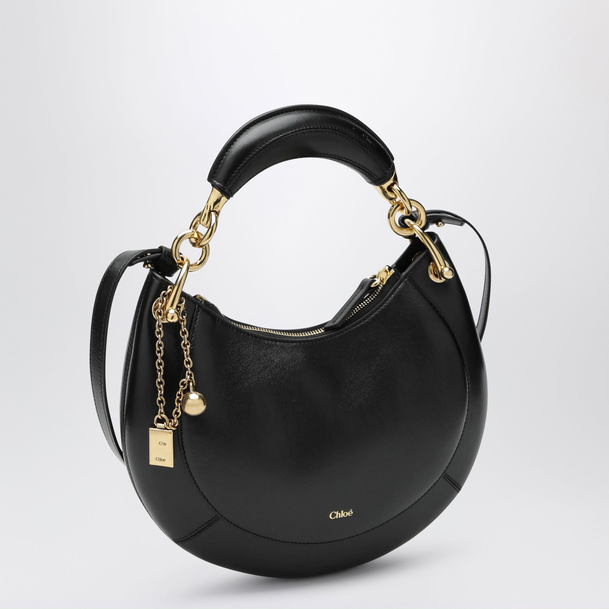 Sac à épaule Marcie noir en cuir