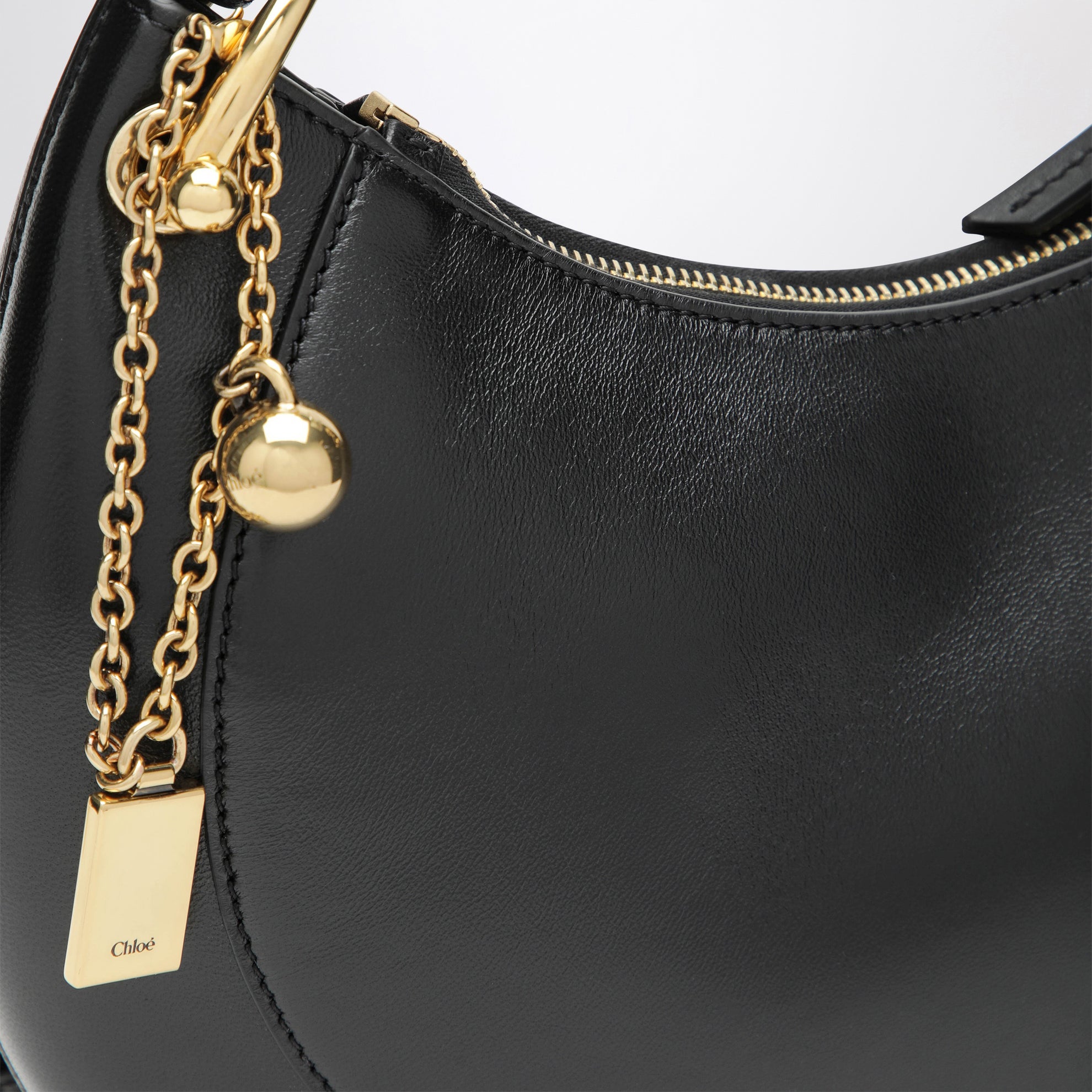 Sac à épaule Marcie noir en cuir