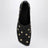 Ballerine Rita nere in pelle con borchie