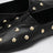 Ballerine Rita nere in pelle con borchie