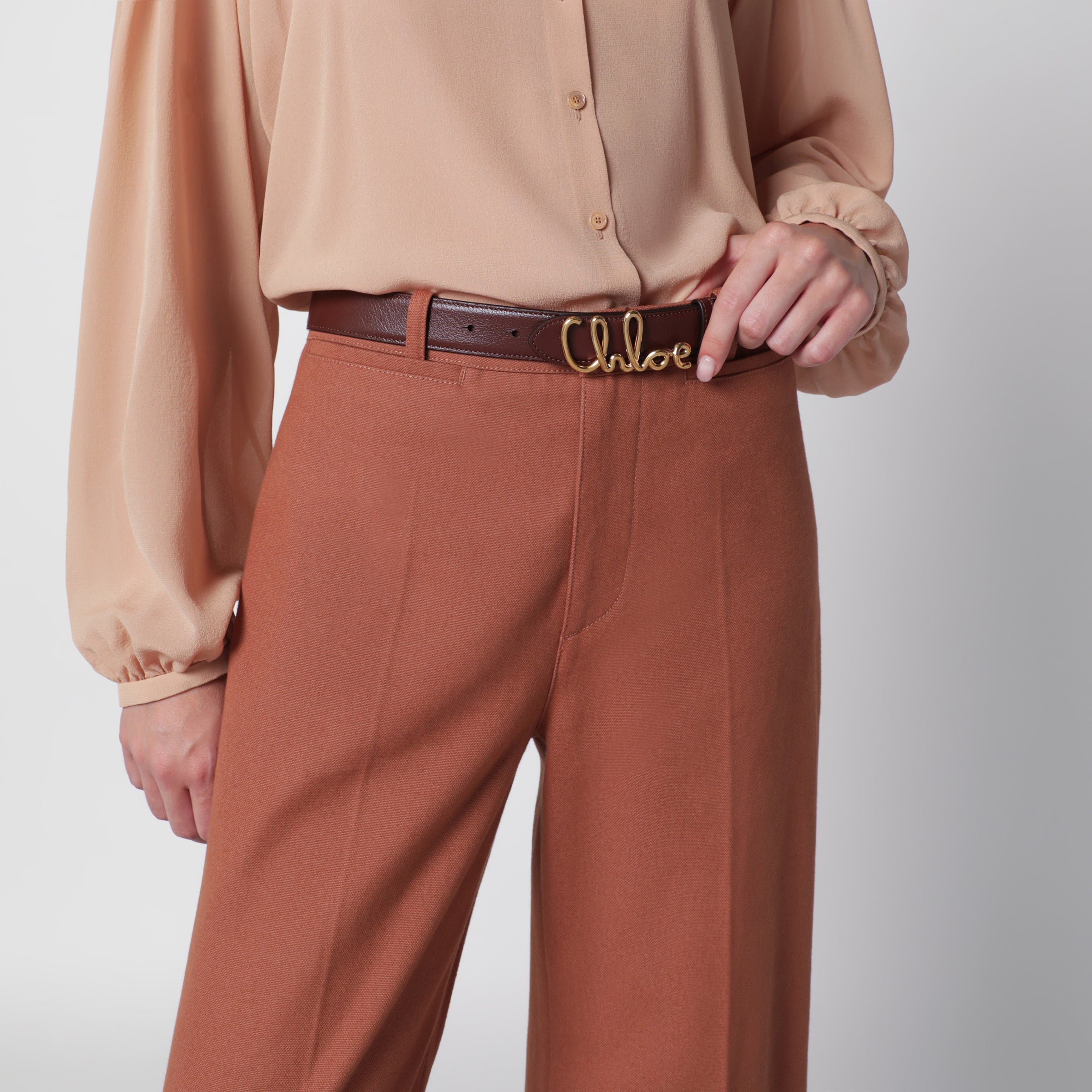 Chloé Brown The Chloé Iconic Belt | TheDoubleF
