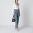 Light indigo high-waisted tapered jeans