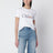 Weißes T-Shirt mit Logo-Print