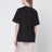 T-shirt ampia nera con logo e stampa fenicottero