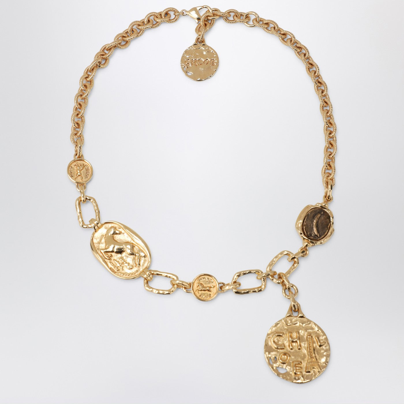 Medals Choker in Gold