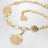 Medals Choker in Gold