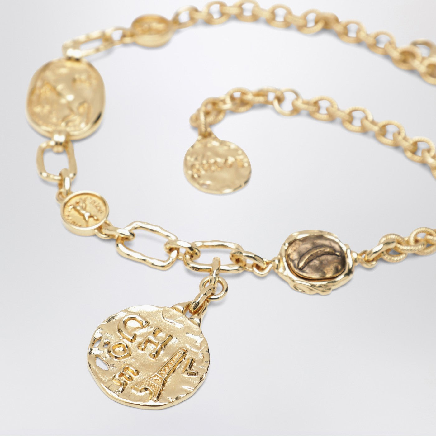 Medals Choker in Gold