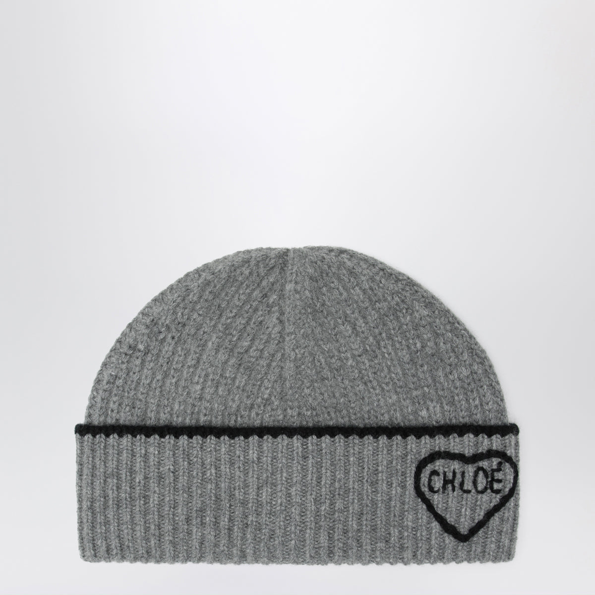 Encoeur grey wool and cashmere cap