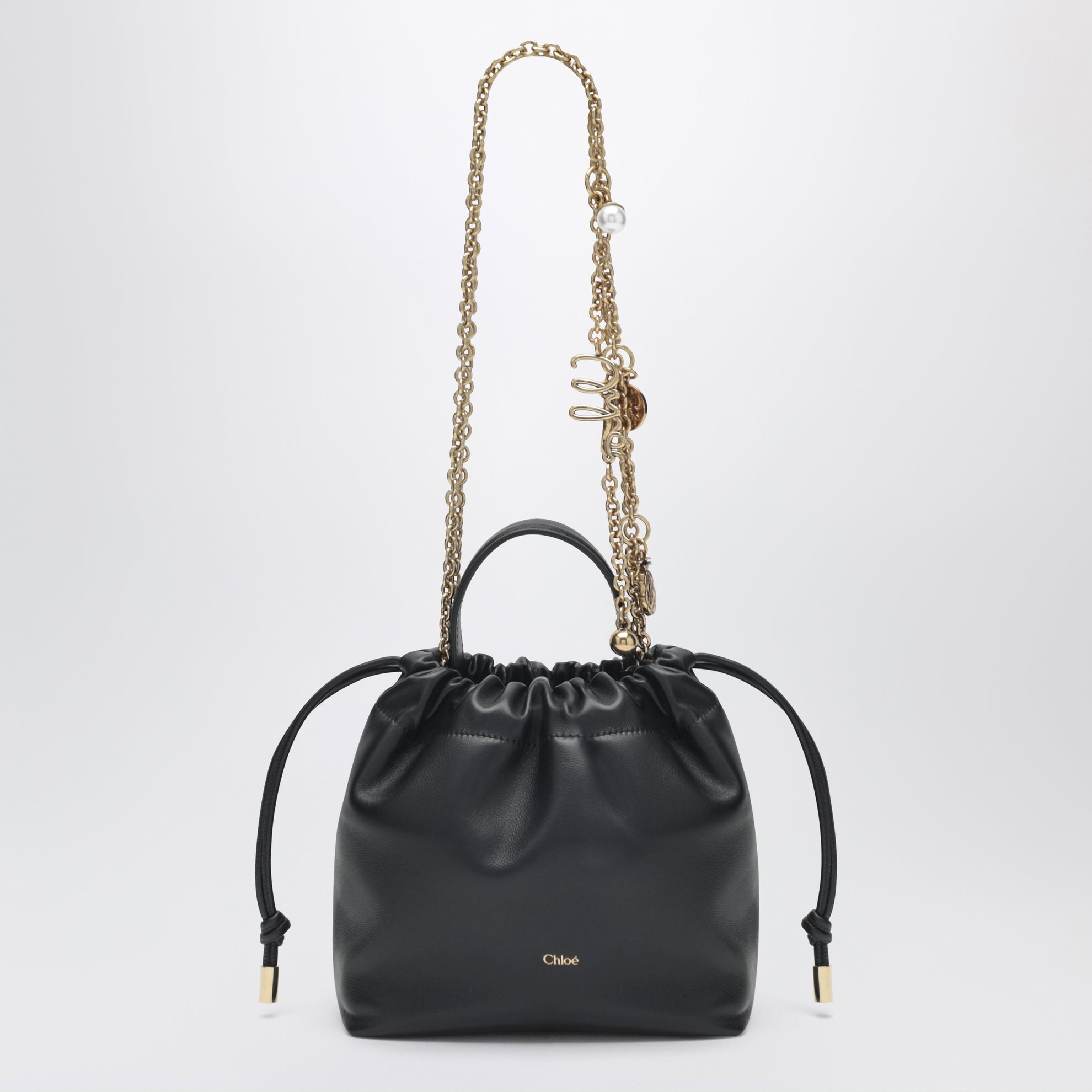 Mini sac à bandoulière Chloé Icons noir